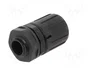 HELLERMANNTYTON Conector final recto HelaGuard M12 negro