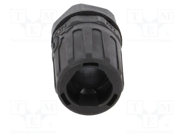 HELLERMANNTYTON Conector final recto HelaGuard M12 negro
