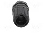 HELLERMANNTYTON Conector final recto HelaGuard M12 negro