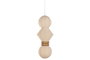DKD Home Decor Lámpara de Techo de Fibra Bolas Blanco