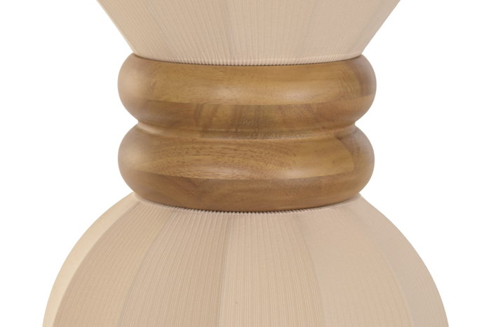 DKD Home Decor Lámpara de Techo de Fibra Bolas Blanco