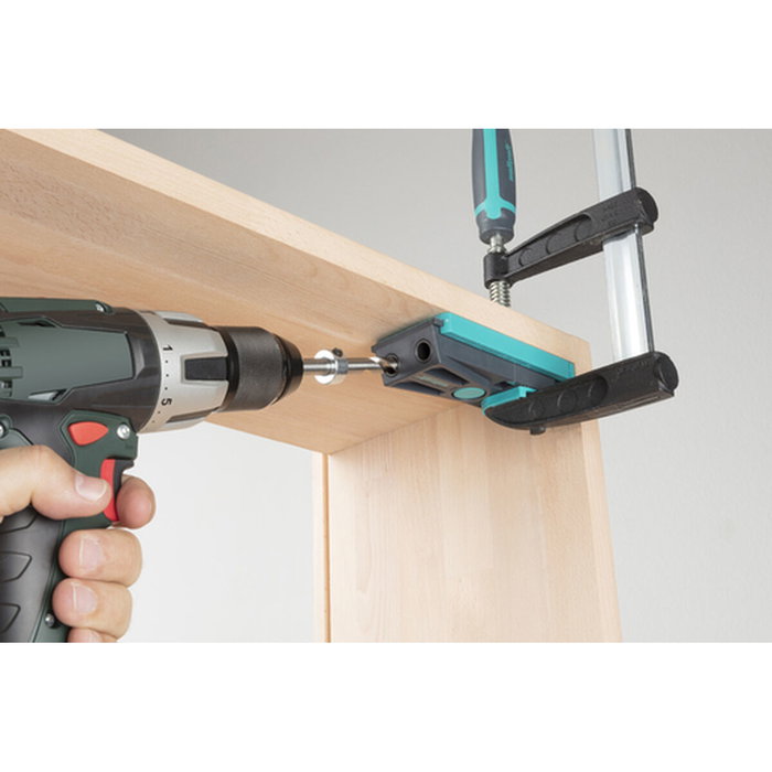 Wolfcraft Undercover-jig Juego de Ensamblaje Invisible de 55 piezas