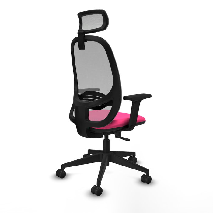 PIQUERAS Y CRESPO Silla de oficina Cilanco con mecanismo Sincro, Rosa y Gris PIQUERAS Y CRESPO Silla de oficina Cilanco con mecanismo Sincro, Rosa y Gris