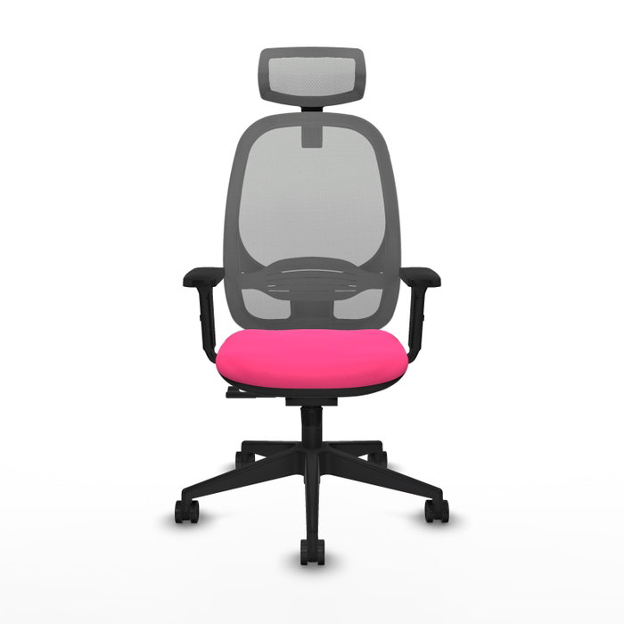 PIQUERAS Y CRESPO Silla de oficina Cilanco con mecanismo Sincro, Rosa y Gris PIQUERAS Y CRESPO Silla de oficina Cilanco con mecanismo Sincro, Rosa y Gris