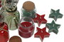 DKD Home Decor Ambientador Mikado Navidad Tradicional Verde Rojo 7 x 25 x 18 cm Set de 3 (4 Unidades)