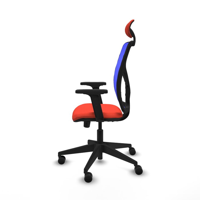 PIQUERAS Y CRESPO Silla de oficina Motilla Naranja y Azul PIQUERAS Y CRESPO Silla de oficina Motilla Naranja y Azul