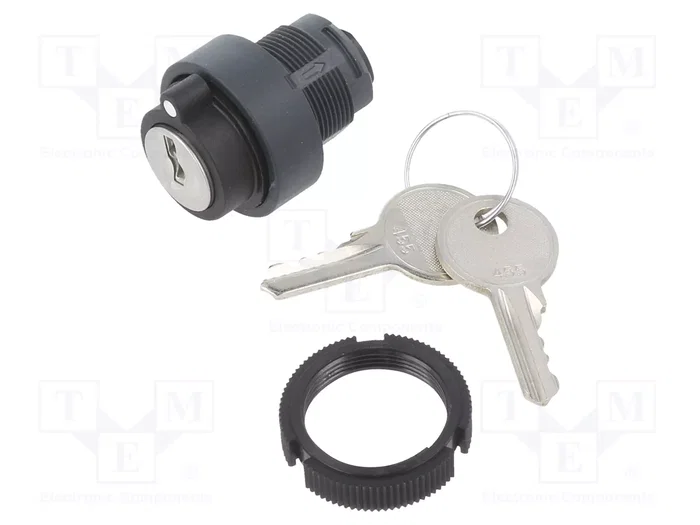 SCHNEIDER ELECTRIC Interruptor Rotativo con Llave Harmony XAC Negro 22mm SCHNEIDER ELECTRIC Interruptor Rotativo con Llave Harmony XAC Negro 22mm