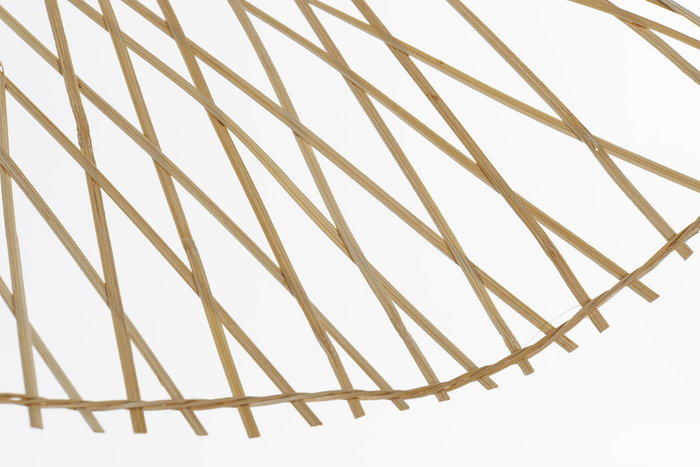 DKD Home Decor Balines Lámpara de Techo Natural Bambú 85 x 17 x 85 cm