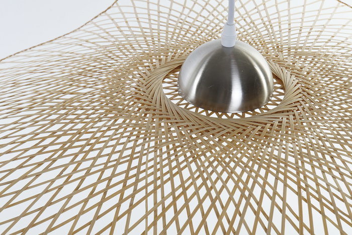 DKD Home Decor Balines Lámpara de Techo Natural Bambú 85 x 17 x 85 cm