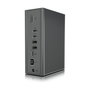 ICY BOX IB-DK2262AC Docking Station USB-C 16-in-1 con PD 55W, 4K 60Hz, Gigabit Ethernet, 3 Pantallas, Lector de Tarjetas, Aluminio Antracita