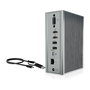 ICY BOX IB-DK2262AC Docking Station USB-C 16-in-1 con PD 55W, 4K 60Hz, Gigabit Ethernet, 3 Pantallas, Lector de Tarjetas, Aluminio Antracita