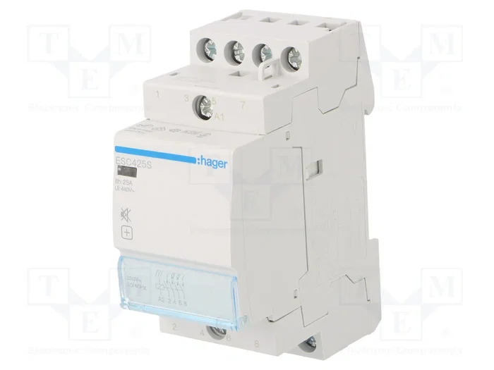 Hager ESC425S Protección de Instalación 25A 4 Schlieer 400V ESC425S brummfrei Hager ESC425S Protección de Instalación 25A 4 Schlieer 400V ESC425S brummfrei