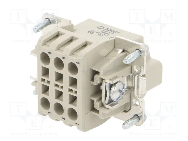 LAPP EPIC H-BE Conector HDC Macho de 6 Pines