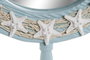 DKD Home Decor Espejo de Madera y Cuerda Azul Celeste