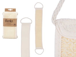 Berilo Cinta Frotaespaldas Trenzado C Asas 20 cm x 11 cm Blanco (Set de 24)