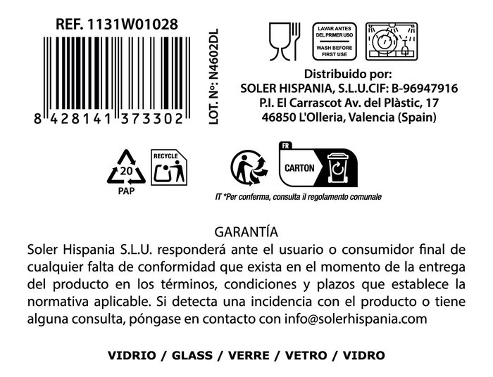 La Mediterranea Vaso Monans Ixo 34cl MD