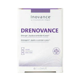 INOVANCE Drenovance 14 Sticks Complemento Alimenticio para Eliminar Líquidos y Apoyar Dietas de Adelgazamiento