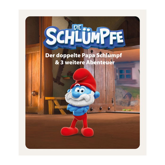 tonies Die Schlümpfe: Der doppelte Papa Schlumpf & 3 weitere schlumpfige Abenteuer (Hörspiel) Juguete musical para Toniebox en Alemán