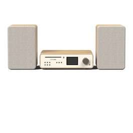 PURE Classic Stereo Microcadena Musical Domestic 50W WiFi Bluetooth Roble y Blanco EU/UK