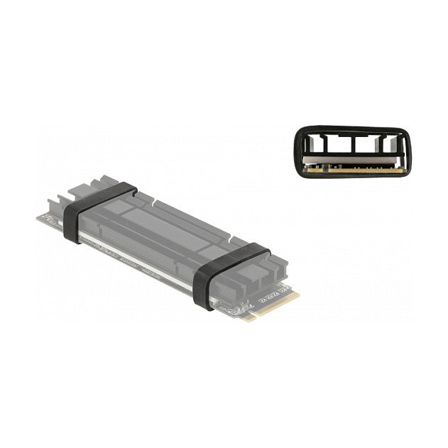 DeLOCK Anillo de goma para montaje de SSD M.2 y disipador de calor, Negro, 10 piezas DeLOCK Anillo de goma para montaje de SSD M.2 y disipador de calor, Negro, 10 piezas