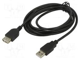 ART Cable USB 2.0 de 1,8m Negro