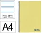 Liderpapel Cuaderno Espiral A4 Wonder Amarillo 80 Hojas Pauta Estrecha 2,5mm