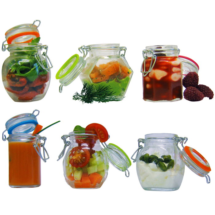 Cook Concept Bote Conserva Cristal Con Tapa 9 cm, Ideal Para Confituras Y Caramelos