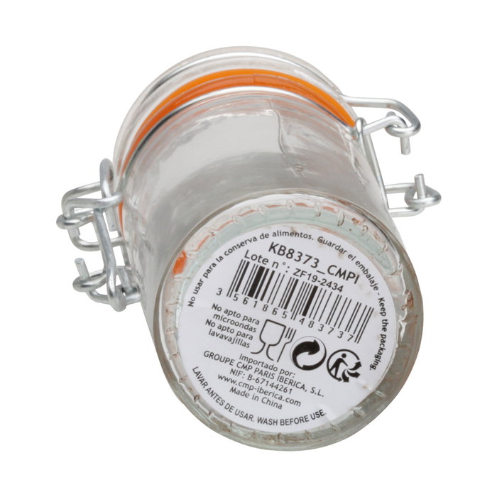 Cook Concept Bote Conserva Cristal Con Tapa 9 cm, Ideal Para Confituras Y Caramelos