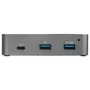 StarTech.com HB31C2A1CGS Hub USB-C de 3 Puertos con Gigabit Ethernet, USB 3.2 Gen 2 10Gbps, 2x USB-A, 1x USB-C, Alimentado para Mac/Windows, Cable 1m