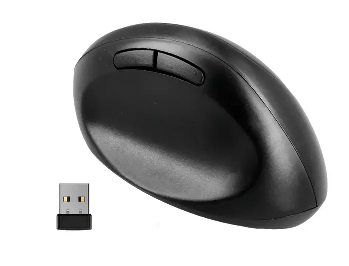 Q-connect Ratón Óptico Inalámbrico Ergonómico Vertical Negro Q-connect Ratón Óptico Inalámbrico Ergonómico Vertical Negro