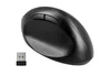 Q-connect Ratón Óptico Inalámbrico Ergonómico Vertical Negro