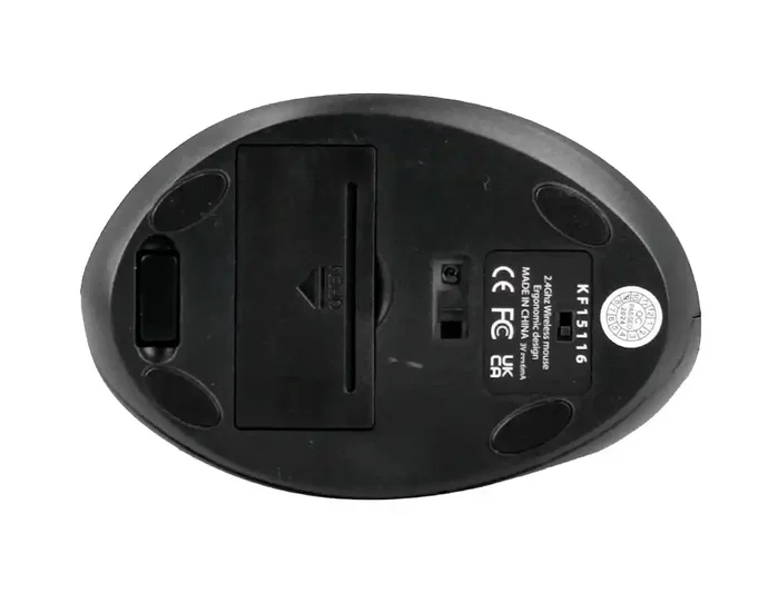 Q-connect Ratón Óptico Inalámbrico Ergonómico Vertical Negro Q-connect Ratón Óptico Inalámbrico Ergonómico Vertical Negro