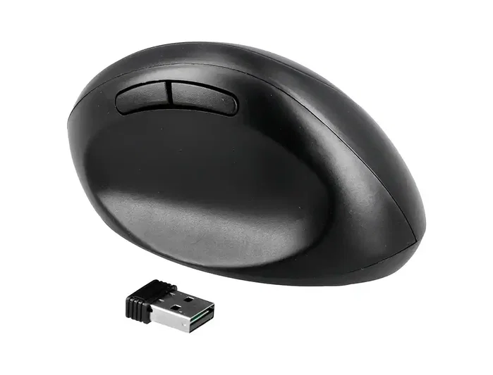 Q-connect Ratón Óptico Inalámbrico Ergonómico Vertical Negro Q-connect Ratón Óptico Inalámbrico Ergonómico Vertical Negro