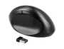 Q-connect Ratón Óptico Inalámbrico Ergonómico Vertical Negro