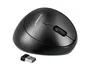 Q-connect Ratón Óptico Inalámbrico Ergonómico Vertical Negro