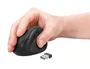 Q-connect Ratón Óptico Inalámbrico Ergonómico Vertical Negro