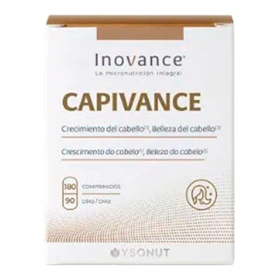Inovance Capivance 180 Comprimidos - Complemento Alimenticio para Cabello y Uñas con Zinc y Biotina Inovance Capivance 180 Comprimidos - Complemento Alimenticio para Cabello y Uñas con Zinc y Biotina