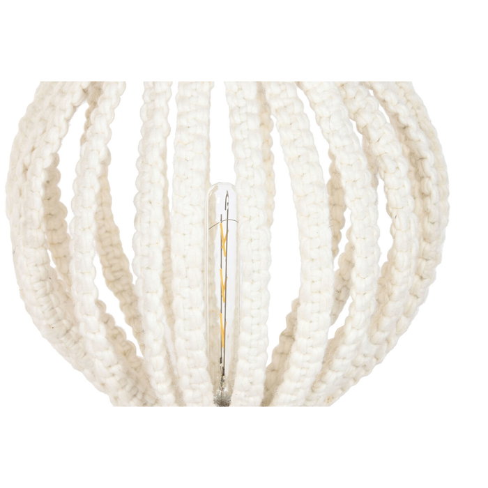 DKD Home Decor Lámpara de Pie de Lana Hecha a Mano Boho