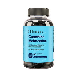 ZENEMENT Gominolas de Melatonina Sabor a Bayas - 90 Gominolas con Melisa, Valeriana, Manzanilla y Vitamina B6 - Vegano, Sin Gluten