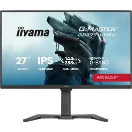 iiyama G-MASTER GB2771UHSU-B1 68,6 cm/27" 4K Ultra HD 3840x2160 IPS 0,8 ms 144 Hz HDMI 2.1 x2 DisplayPort 1.4 USB Hub VESA