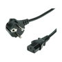 ROLINE Cable de alimentación 1,8 m IEC320 C13 - CEE 7/7 Negro