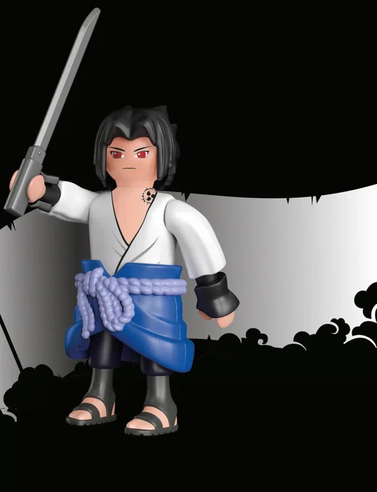 Playmobil Naruto Shippuden Uchiha Sasuke con Espada Ninja Figura de Colección por el 20 Aniversario del Anime