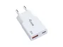 EQUIP Cargador GaN Slim 20W con USB-C PD y USB-A Blanco