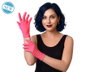Atosa Guantes Fucsia de 22 cm para Disfraz Moderno o Pop