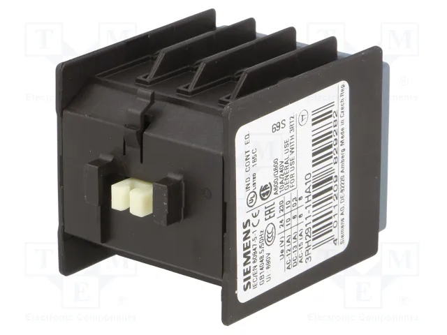 SIEMENS 3RH2911-1HA10 Contactores Auxiliares S0, S00, S2 con Agarres de Tornillo