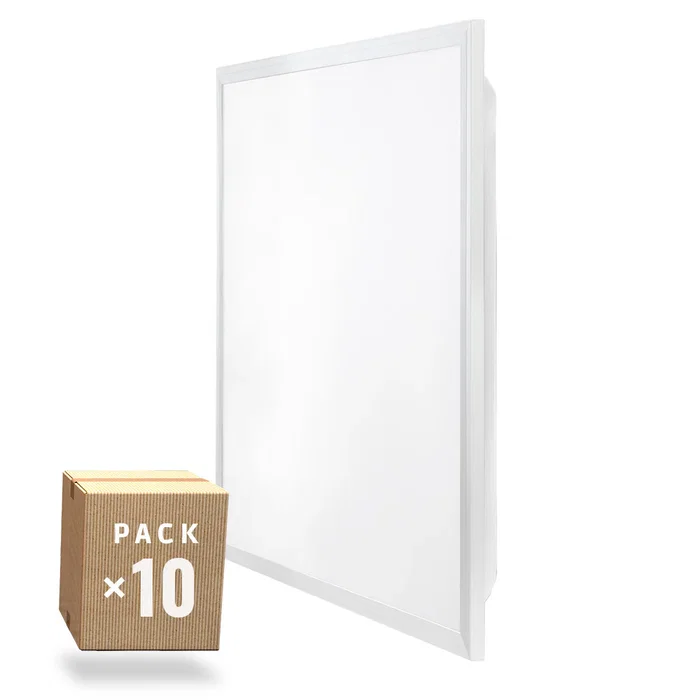 Decelosía Panel LED 40W 600x600mm Blanco Frío 6000K 4400Lm IP40 Pack de 10 unidades con Driver, para Techo Armstrong - HO-PG-600x600-40W-CW-PK10