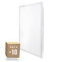 Pack 10 Panel LED 40W 60x60cm Blanco Frío 6000K Enrejado UGR19 Flicker Free