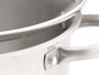 KINVARA Cacerola de Inducción con Tapa de Cristal 22 cm, Plata