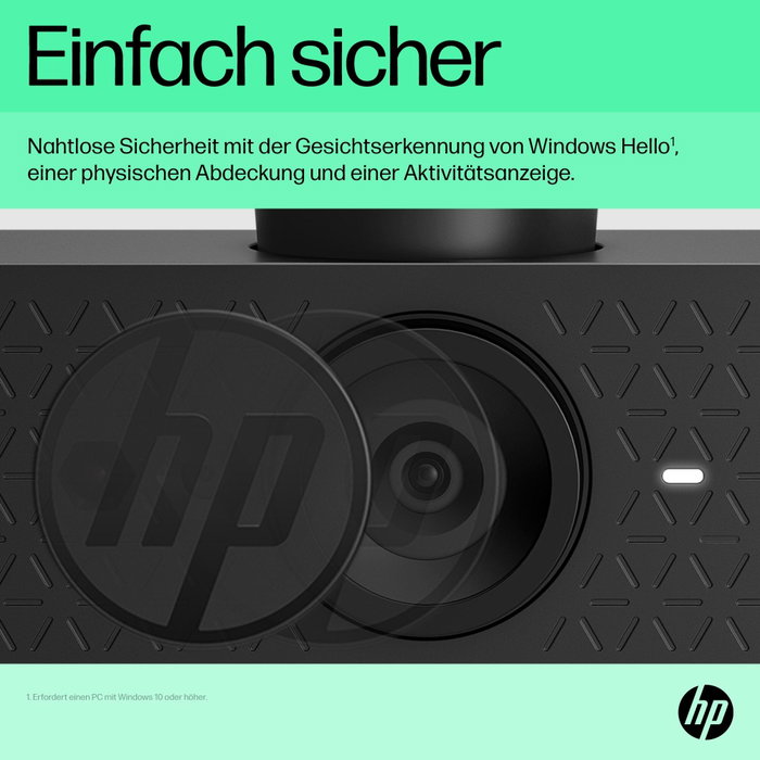 HP Webcam 625 FHD USB, Negro HP Webcam 625 FHD USB, Negro