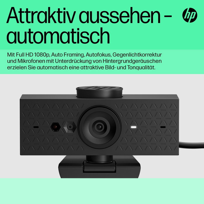 HP Webcam 625 FHD USB, Negro HP Webcam 625 FHD USB, Negro